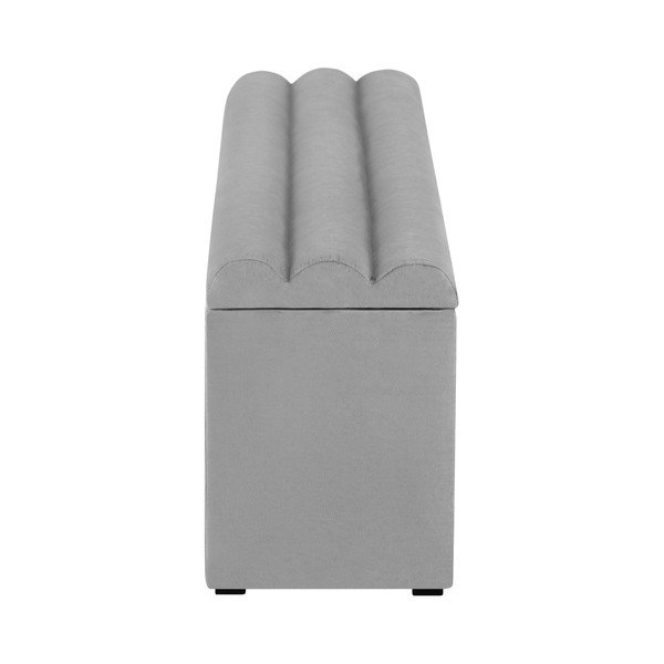 Svijetlo sivi otoman s prostorom za odlaganje Cosmopolitan Design LA, 180 x 47 cm-image-3