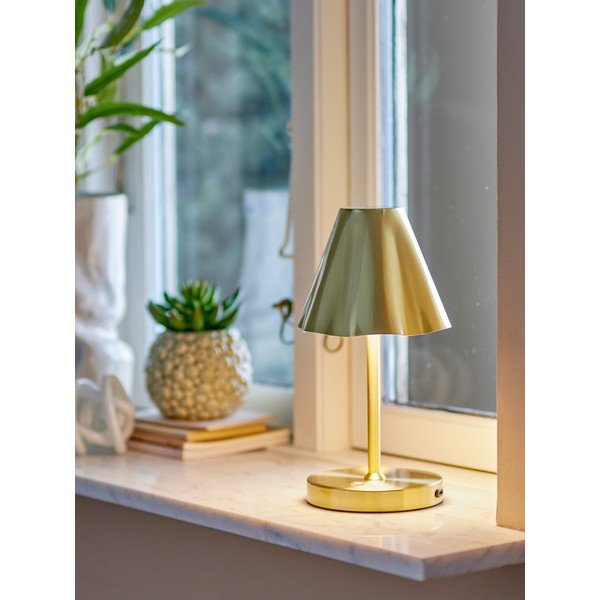 Mjedena LED stolna lampa s metalnim sjenilom (visina 28 cm) Lianna – Bloomingville-image-2