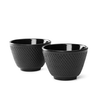 Set od 2 crne šalice za čaj od lijevanog željeza Bredemeijer Jang, ⌀ 7,8 cm