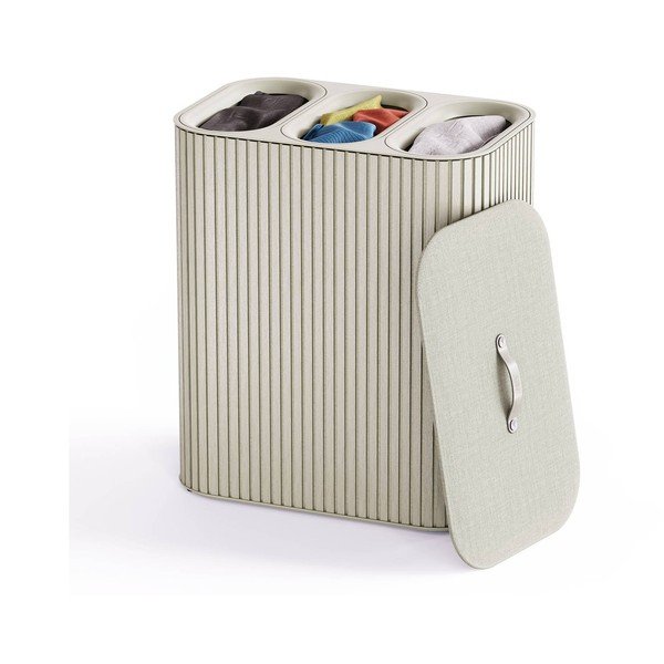 Bež bambusova košara za rublje 3x30 l Tota Trio Luxe – Joseph Joseph