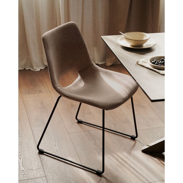 Svjetlo smeđe blagovaonske stolice u setu 1 kom Zahara – Kave Home-image-1