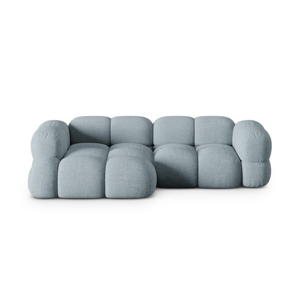 Svijetlo plava kutna garnitura (s lijevim kutom/s ležaljkom) Loretto – Cosmopolitan Design