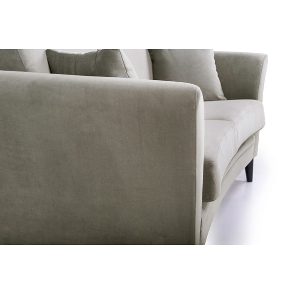 Bež baršunasta sofa Scandic Eden, 165 cm-image-1