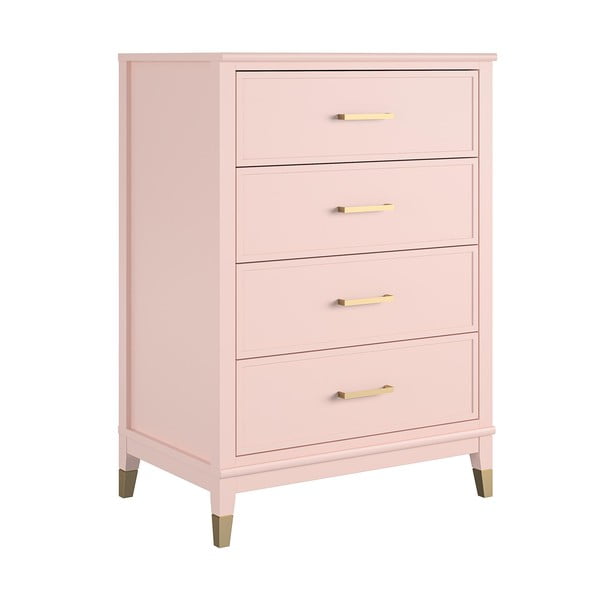 Ružičasta komoda CosmoLiving by Cosmopolitan Westerleigh, 75 x 106 cm-image-2