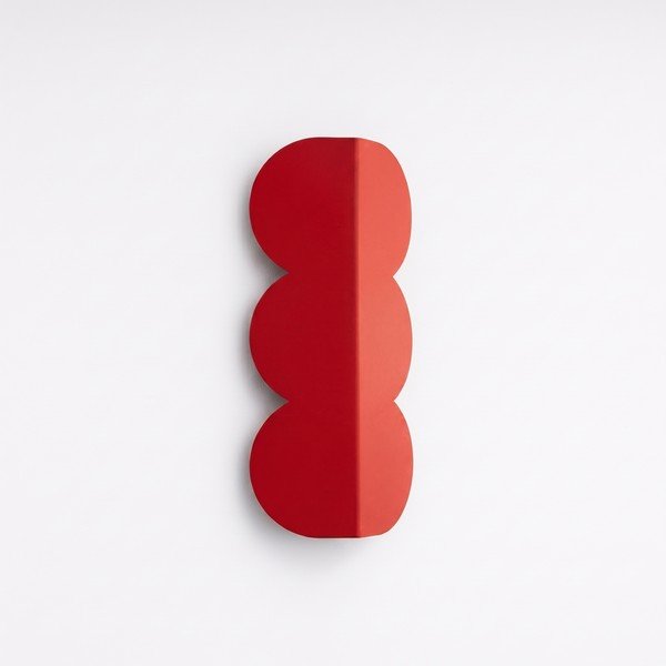 Crvena zidna lampa aluminijska BISCUIT – Thoro