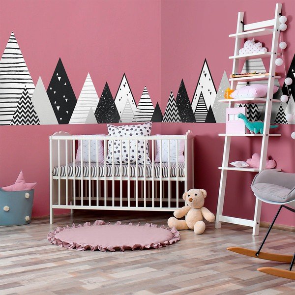 Dječja zidna naljepnica Ambiance Scandinavian Giant Mountains Chica, 180 x 45 cm-image-3