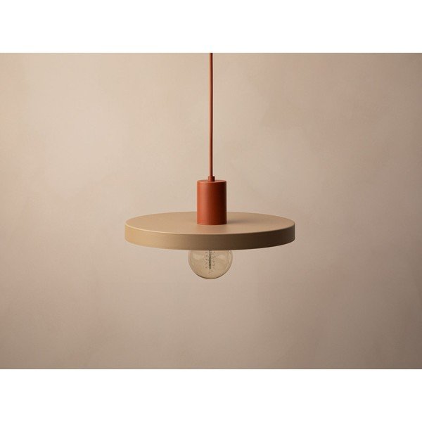 Bež metalna viseća svjetiljka ø 30 cm Ori – Micadoni -image-3