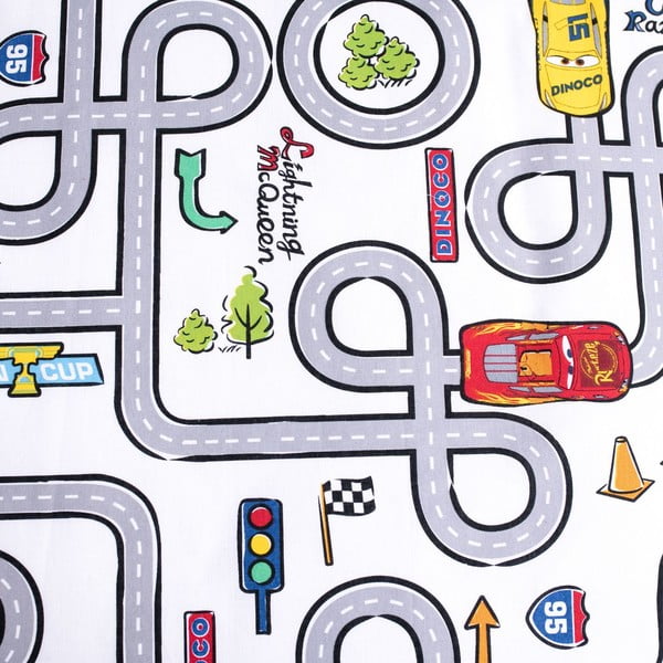 Pamučna dječja posteljina za dječji krevetić 100x135 cm Cars – Jerry Fabrics-image-1