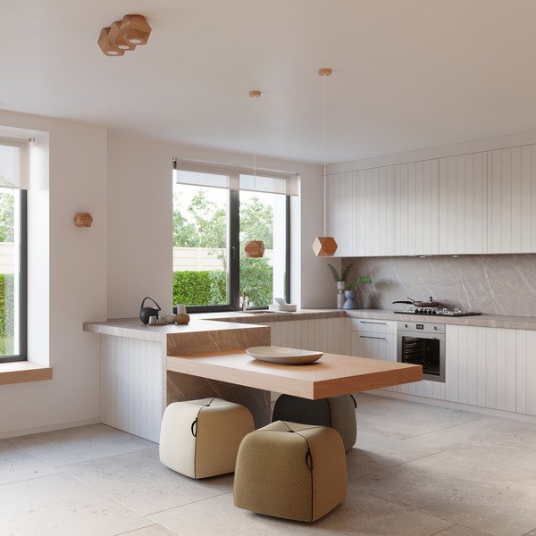 Zidna lampa od masivnog drveta u prirodnoj boji Vige – Sollux-image-3