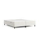 Krem tapecirani bračni krevet s prostorom za pohranu 180x200 cm Tate – Maison de Rêve