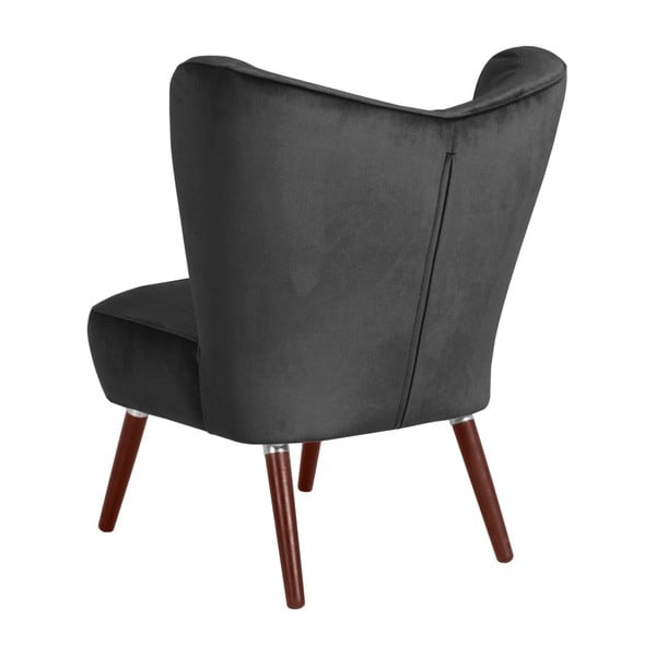 Antracit fotelja Max Winzer Sari Velvet-image-2