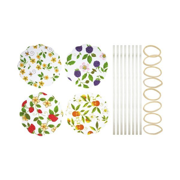 Set od 8 tekstilnih ukrasa za tegle za voće Kitchen Craft