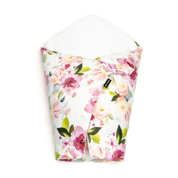 Pokrivač za povijanje s punjenjem od perja Watercolor Flowers – T-TOMI