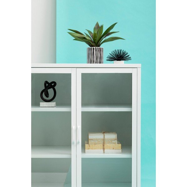 Bijela željezna vitrina 80x102x40 cm Acier – Premier Housewares-image-4