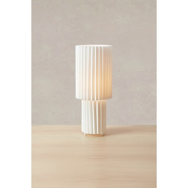 Bijela stolna lampa s tekstilnim sjenilom (visina 45 cm) Catis – Markslöjd-image-3