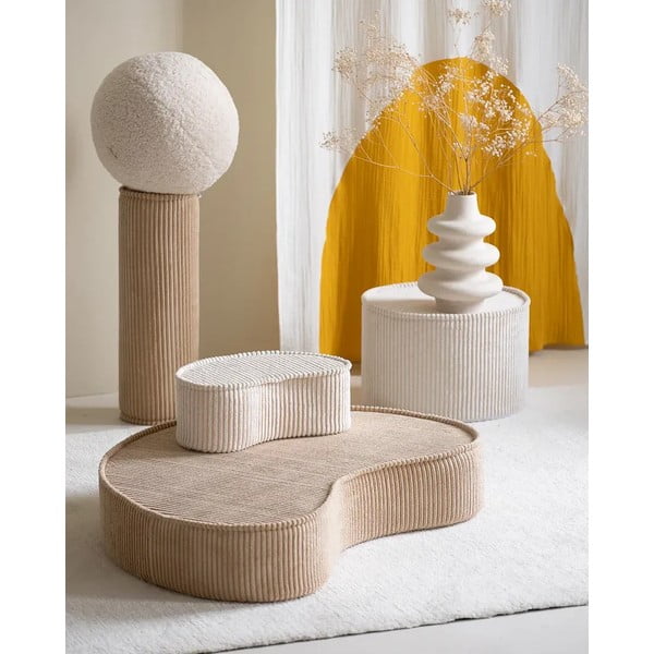 Svjetlo smeđi dječji jastuk za sjedenje od samta Roll – Wigiwama-image-1