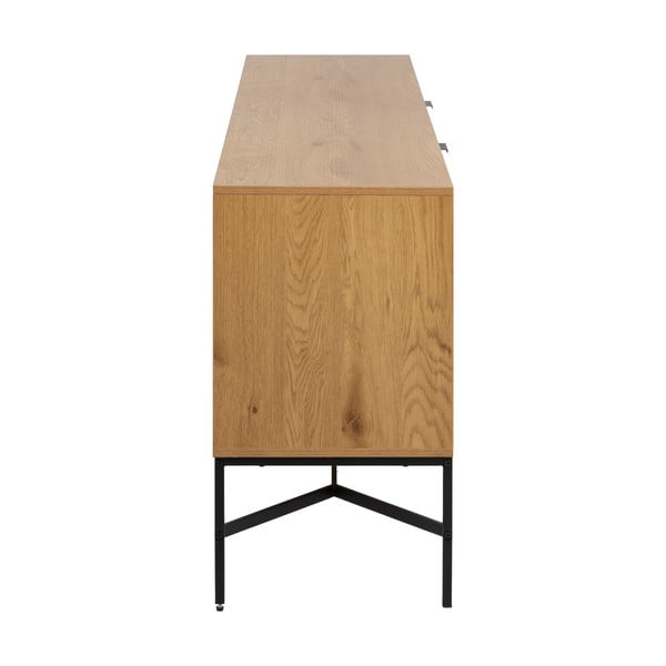 Niska komoda u dekoru hrasta u prirodnoj boji 180x70 cm Jaipur – Actona-image-4