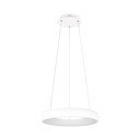 Bijela LED viseća svjetiljka s mogućnosti zatamnjivanja s metalnim sjenilom ø 46 cm Cardona – Trio