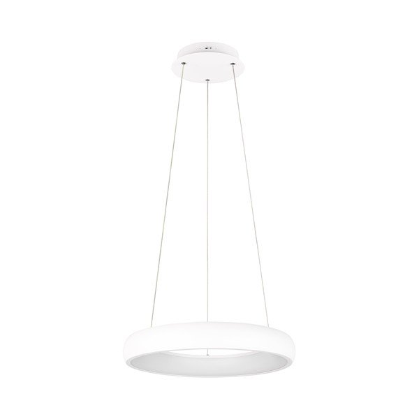 Bijela LED viseća svjetiljka s mogućnosti zatamnjivanja s metalnim sjenilom ø 46 cm Cardona – Trio