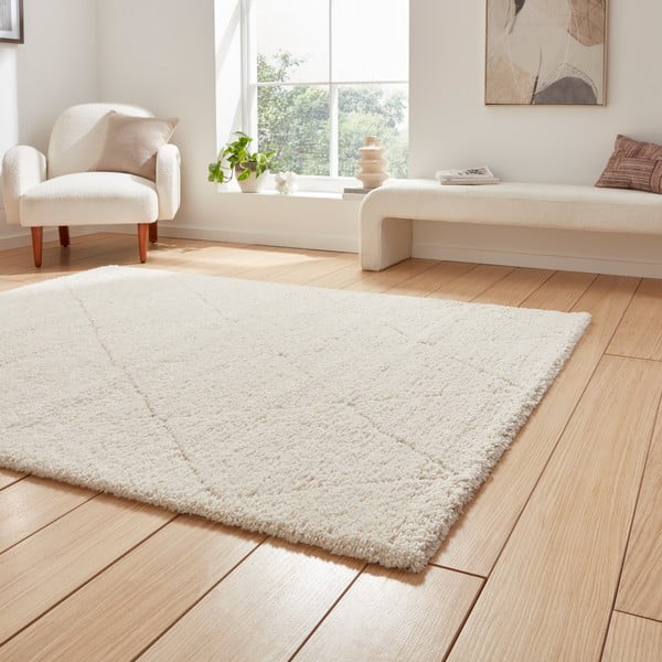 Krem tepih 160x230 cm Ideal Shaggy – Think Rugs-image-2
