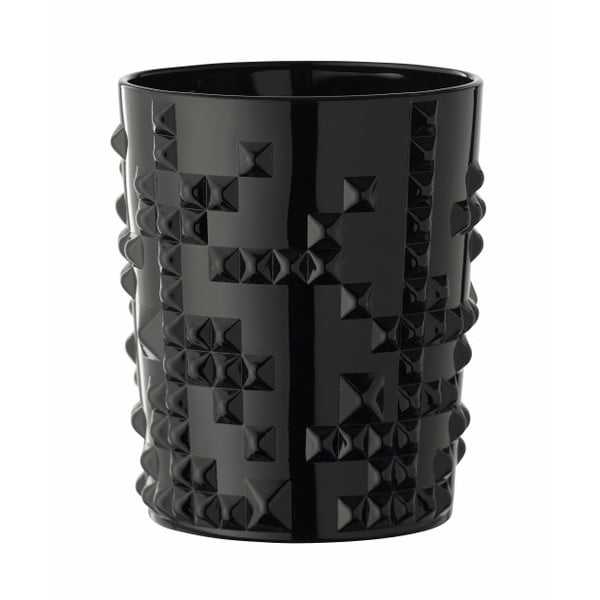 Crna kristalna čaša Nachtman Punk, 348 ml