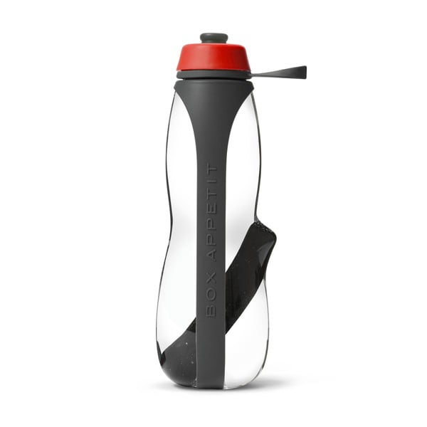 Sivo-crvena sportska filter boca s binchotanom Black + Blum Eau Good Duo, 700 ml