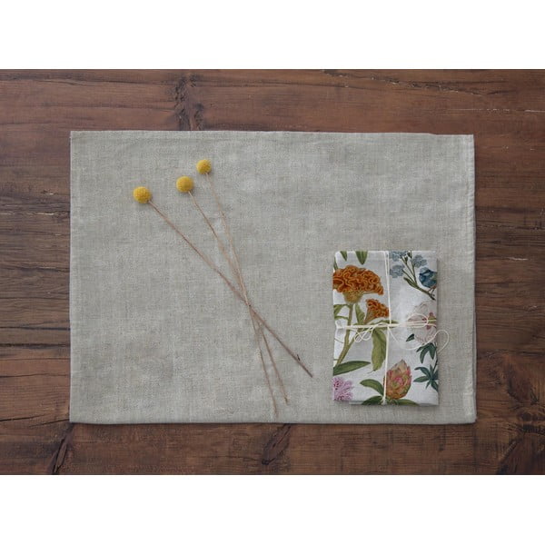 Set od 4 salvete od lana Madre Selva Spring, 43 x 43 cm-image-2
