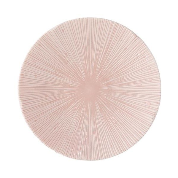 Ružičasti desertni keramički tanjur ø 13 cm ICE PINK - MIJ