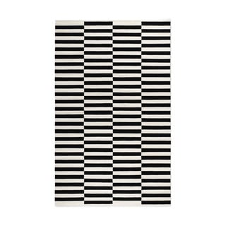 Crno-bijeli obostrani/ručno rađen vuneni tepih 200x300 cm Donna – Hanse Home