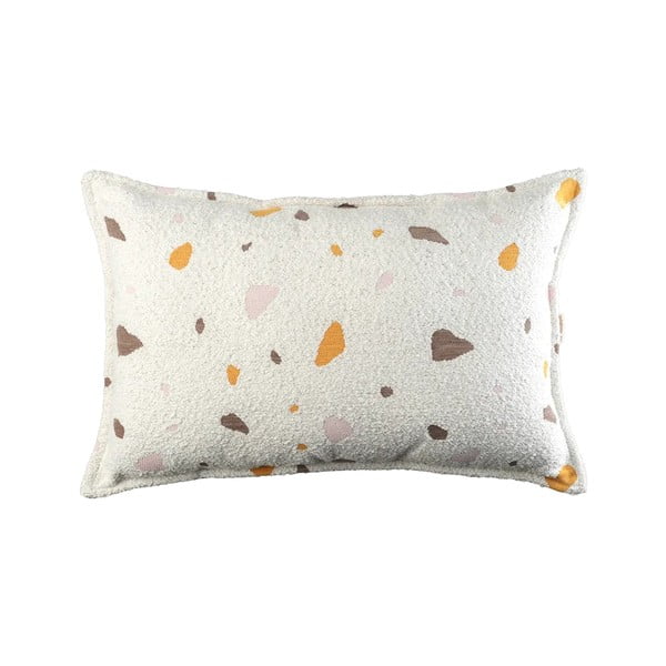 Krem dječji jastuk za sjedenje od bouclé tkanine/od šenila Terrazzo Bolster – Wigiwama