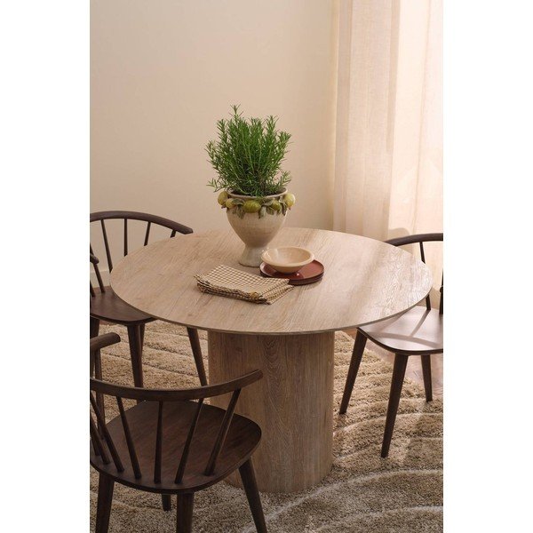Okrugao blagovaonski stol u dekoru bukve ø 110 cm Week – Ellos Home-image-1