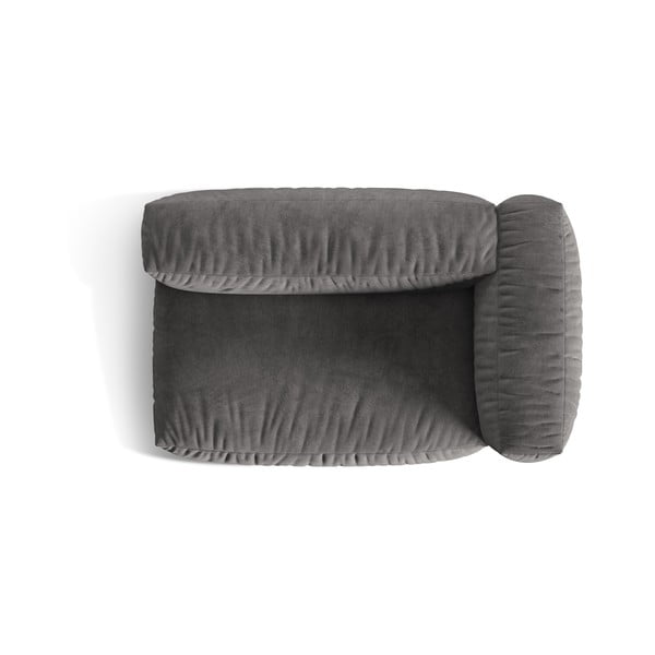 Siva baršunasti modularna sjedeća garnitura (s desnim kutom) Martina – Micadoni -image-3