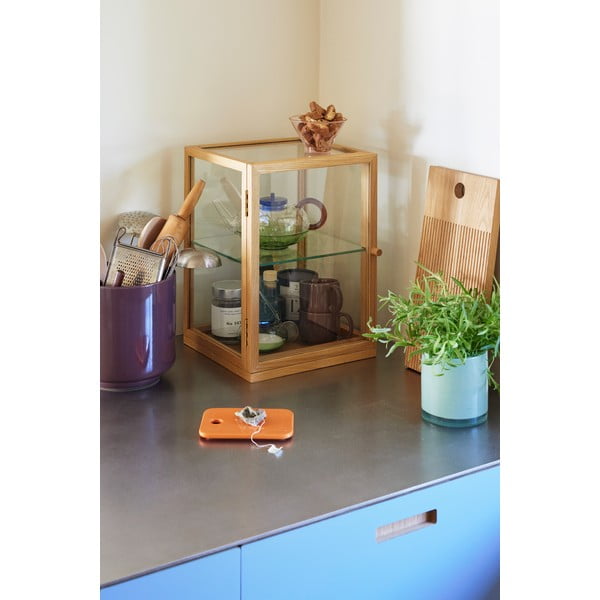 Vitrina u dekoru hrasta u prirodnoj boji 30x42x30 cm Poetic – Hübsch-image-1