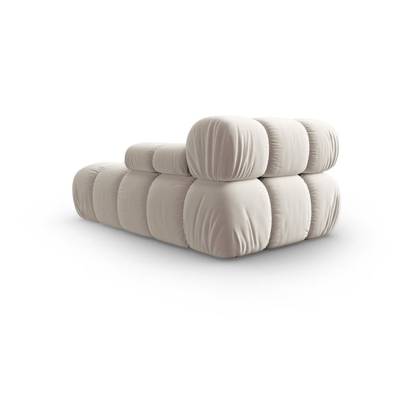 Bež baršunasti modularna sjedeća garnitura (s desnim kutom) Bellis – Micadoni -image-4