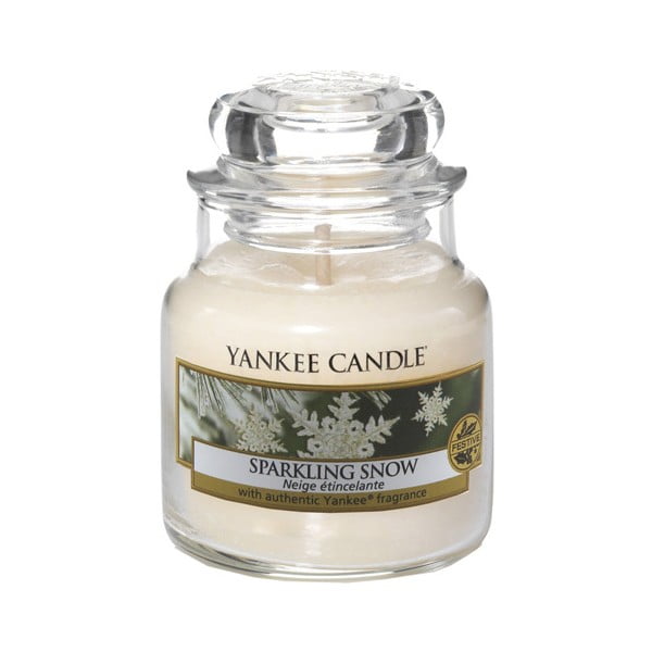 Mirisna svijeća Yankee Candle Blistavi Snijeg, vrijeme gorenja 25-40 sati