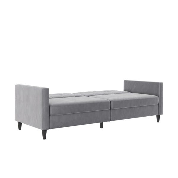 Svijetlo siva baršunasti sofa 203 cm Hartford – Støraa-image-3