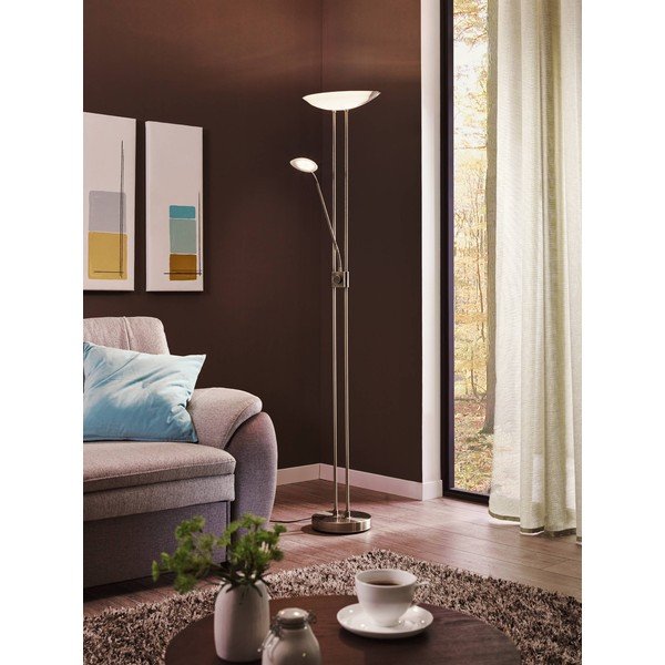 Siva LED stojeća svjetiljka sa staklenim sjenilom (visina 180 cm) BAYA LED – EGLO-image-2