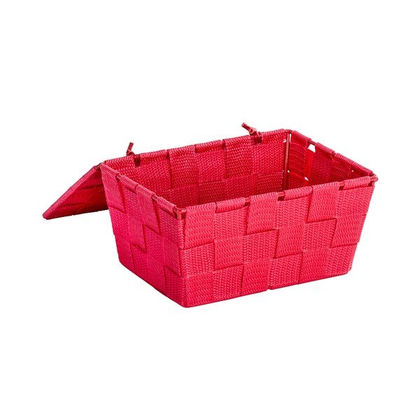 Crvena košara s poklopcem Wenko Adria-image-1