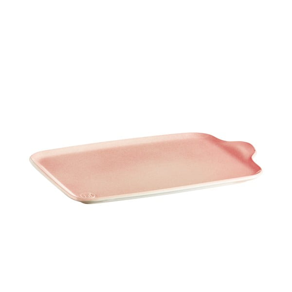 Keramički pladanj za serviranje losos ružičaste boje Emile Henry Aperitivo, 32 x 21 cm