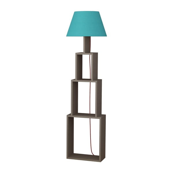 Samostojeća svjetiljka sa svijetloplavim sjenilom Homitis Tower