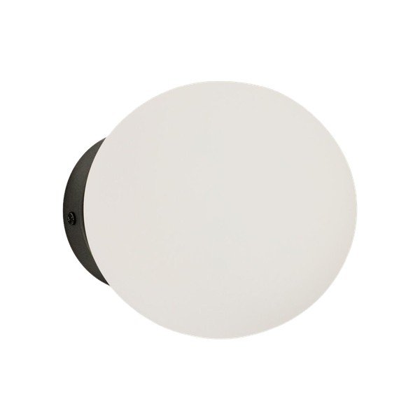 Bijela/crna metalna zidna lampa ø 15 cm Brisia – Kave Home