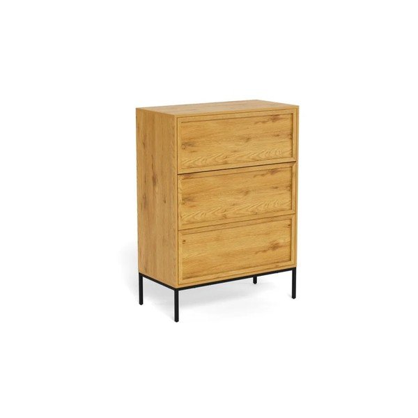 Komoda u dekoru hrasta u prirodnoj boji 80x110x40 cm Palmdale – Actona