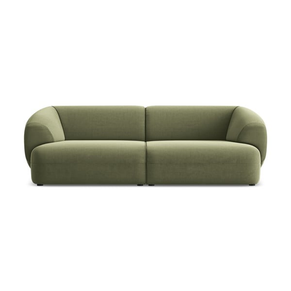 Zelena baršunasti sofa 232 cm Moana – Makamii