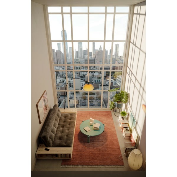 Zeleni okrugao stolić za kavu od masivnog bora ø 80 cm Sticks – Karup Design-image-4