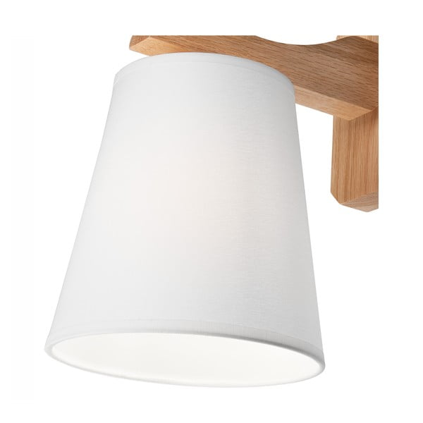 Bijela/smeđa zidna lampa ø 16 cm Andreas – LAMKUR-image-4