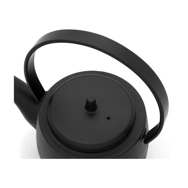 Crni čajnik od lijevanog željeza s cjedilom 1,2 l Kobe – Bredemeijer-image-2