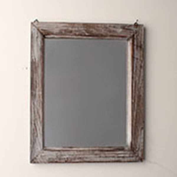 Ogledalo u sivom drvenom okviru Dakls, visina 39 cm