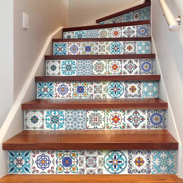 Set 2 naljepnice za stepenice Ambiance Stickers Stair Ivano, 15 x 105 cm