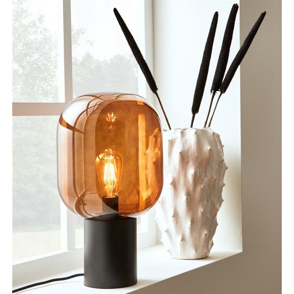 Staklena stolna lampa Markslöjd Brooklyn, visina 43,5 cm-image-1