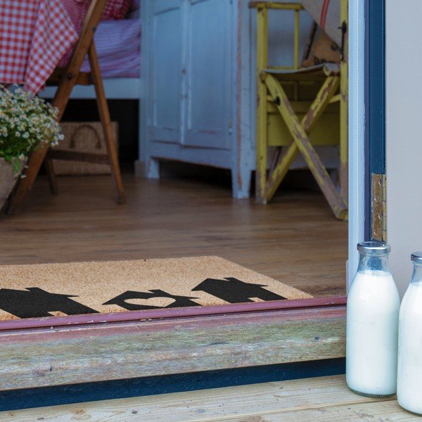 Otirač od kokosovih vlakana 40x60 cm Home Is Where the Heart Is – Artsy Doormats-image-4
